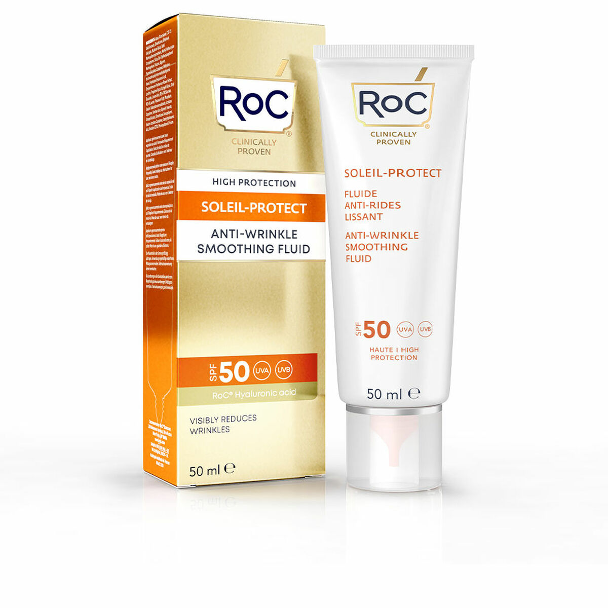 Écran solaire visage Roc Protección Solar Spf 50 50 ml